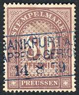 GERMANY: PRUSSIA: 1877, 80p. Chestnut-violet, Used, Excellent Quality, Rare! - Other & Unclassified