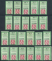 ARGENTINA: National Taxes, IMPORTED CIGARETTES, Law 14,393: Set Of 22 Stamps NUMBERED "0000000A" (SPECIMENS), Very Fine  - Altri & Non Classificati