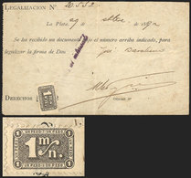 ARGENTINA: Province Of Buenos Aires, COLEGIO DE ESCRIBANOS (Public Notaries Association): Document Of The Year 1889 With - Altri & Non Classificati