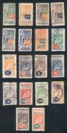 ARGENTINA: PROVINCE OF BUENOS AIRES: Actuacion Judicial, Year 1909, Complete Set Of 17 Revenue Stamps Between 5c. And $1 - Other & Unclassified