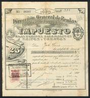 ARGENTINA: Province Of BUENOS AIRES - IMPUESTO A LAS BEBIDAS ALCOHÓLICAS, NAIPES Y TABACOS: Rare Stamp Of 200P. On A Per - Andere & Zonder Classificatie