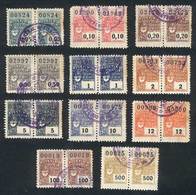 ARGENTINA: PROVINCE OF BUENOS AIRES: Boletin Oficial, Year 1920, Complete Set Of 11 Revenue Stamps Between 5c. And $500, - Autres & Non Classés
