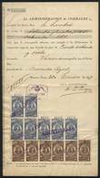 ARGENTINA: Province Of BUENOS AIRES - DERECHO DE PISO: Year 1899, Document Bearing 4 Stamps Of 20P. + 3 Of 4P. + 7 Of 20 - Sonstige & Ohne Zuordnung