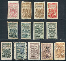 ARGENTINA: PROVINCE OF BUENOS AIRES: Perfumes, Interesting Lot Of 12 Old Stamps, Fine Quality (some With Minor Defects), - Sonstige & Ohne Zuordnung