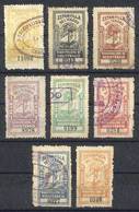 ARGENTINA: TERRITORIO NACIONAL DEL CHACO - Municipality Of RESISTENCIA: 1895, Set Of 8 Used Stamps, Values Between 5c. A - Autres & Non Classés