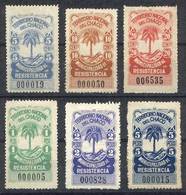 ARGENTINA: TERRITORIO NACIONAL DEL CHACO - Municipality Of RESISTENCIA: 1913, Set Of 6 Mint Stamps, Values Between 5c. A - Other & Unclassified