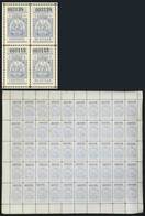 ARGENTINA: Province Of CÓRDOBA: Year 1902 Guides 5c., COMPLETE SHEET Of 50 Examples, Some Stain Points, Otherwise VF, Ra - Autres & Non Classés