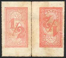 ARGENTINA: PROVINCE OF SAN JUAN: Circa 1890, ½c. TETE-BECHE Pair, Very Rare! - Other & Unclassified