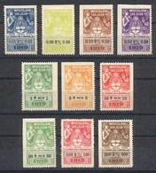 ARGENTINA: PROVINCE OF SAN JUAN: WINE Tax, Year 1919, Set Of 10 Values Between 1c. And 200 Pesos, Extremely Rare, VF Qua - Other & Unclassified