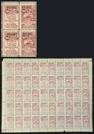 ARGENTINA: Province Of SANTA FE: Year 1907 Patentes, Contrucción Directa Y Guia 100 Pesos, COMPLETE SHEET Of 25 Examples - Other & Unclassified