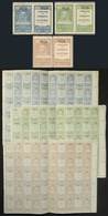 ARGENTINA: Province Of SANTA FE, Stamps For Municipalities (without The Name Of The City), 10c. To 50 Pesos, 9 Complete  - Sonstige & Ohne Zuordnung