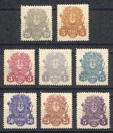 ARGENTINA: PROVINCE OF SANTIAGO DEL ESTERO: Year 1907, Set Of 8 Values (5c. To $20), Mint No Gum, Very Fine Quality! - Other & Unclassified