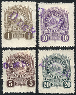 ARGENTINA: PROVINCE OF SAN LUIS: Year 1906, Set Of 4 Values (1c. To 20c.), Very Fine General Quality, Rare! - Altri & Non Classificati