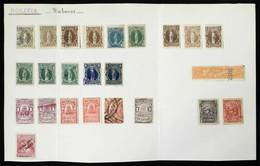 BOLIVIA: TOBACCO: Old Album Page With 24 Revenue Stamps, Fine General Quality (some May Have Little Defects), Very Inter - Bolivia