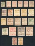 BRAZIL: CONSULAR: 22 Old Revenue Stamps, Several Examples With DIFFERENT PERFORATIONS, Fine General Quality (some With D - Autres & Non Classés