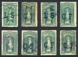 CANADA: MANITOBA: Law Stamp, 8 Old Used Stamps, Fine Quality, Some With Defects, Low Start! - Fiscali