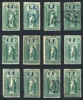 CANADA: ONTARIO: Consolidated Fund, Year 1864, 12 Stamps Between 5c. And 80c., Fine To VF Quality (some With Defects), V - Revenues