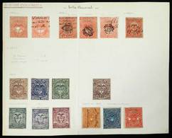 COLOMBIA: 73 Old Revenue Stamps On Album Pages, Fine To VF General Quality (some Can Have Little Defects), Very Interest - Colombia