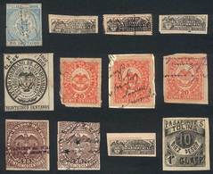 COLOMBIA: 12 Old Revenue Stamps, Fine General Quality, Some With Little Defects, Very Interesting! - Kolumbien