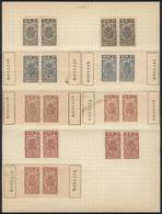 CUBA: Pagos Al Estado: 2 Album Pages With 31 Stamps Of 1896, Mint And Used, Fine To VF General Quality, From A Collectio - Other & Unclassified