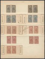 CUBA: Pagos Al Estado: 2 Album Pages With 31 Stamps Of 1896, Mint And Used, Fine To VF General Quality, From A Collectio - Altri & Non Classificati