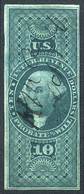 UNITED STATES: Scott R96a, 10c. Probate Of Will, IMPERFORATE, Very Fine Quality, Catalog Value US$2,500. - Revenues