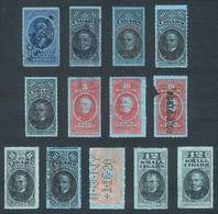 UNITED STATES: CIGARS + SMALL CIGARS: Years 1910/1917, 13 Revenue Stamps, Fine To VF General Quality (some With Defects) - Revenues