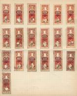 UNITED STATES: LOCK SEAL: Album Page Of An Old Collection With 19 Stamps Of Several Different Series, Mounted With Hinge - Revenues