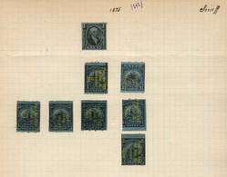 UNITED STATES: SNUFF: 2 Old Album Pages With 23 Stamps, Fine General Quality (some With Little Defects), Interesting! - Revenues