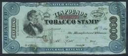 UNITED STATES: TOBACCO STAMP: 10 Lbs. Of 1883, With Defects, Interesting, Very Low Start! - Fiscali