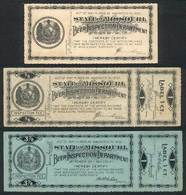 UNITED STATES: MISSOURI: Beer Tax Stamp, Lot Of 3 Beautiful Examples, Fine Quality. - Fiscaux