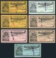 UNITED STATES: MISSOURI: Coal Oil Inspection Stamps, Year 1914, 7 Stamps Between 1 Bbl And 100 Bbl, Fine To VF Quality,  - Fiscali