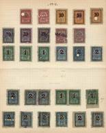 UNITED STATES: STATE OF NEW YORK: Stock Transfer, Year 1914, Album Page From An Old Collection, With 28 Stamps Of Values - Revenues