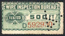 UNITED STATES: NEW YORK: Wire Inspection Bureau, Insteresting Used Stamp, Fine Quality! - Revenues