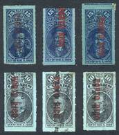 UNITED STATES - PUERTO RICO: Lot Of 6 Stamps Of USA For The Payment Of Taxes For Cigarrettes And Cigars, Overprinted "PO - Porto Rico