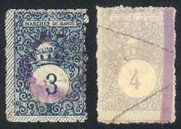 INDOCHINA (French Colony): HANOI: Marchés, 2 Used Examples, Very Fine Quality! - Sonstige & Ohne Zuordnung