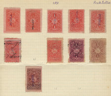 MEXICO: National Taxes, RENTA INTERIOR (Internal Revenue): Year 1890 And 1891, 4 Album Pages Of An Old Collection With 5 - Mexiko