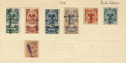 MEXICO: National Taxes, RENTA INTERIOR (Internal Revenue): Year 1908 To 1913, 7 Album Pages Of An Old Collection With 79 - Mexiko