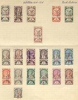 MEXICO: National Taxes, RENTA INTERIOR (Internal Revenue):  Year 1914/5, Album Page Of An Old Collection With 19 Overpri - Mexiko