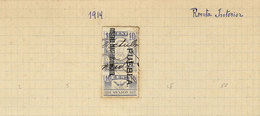 MEXICO: National Taxes, RENTA INTERIOR (Internal Revenue): Year 1914 And Following, 13 Album Pages Of An Old Collection  - Mexique