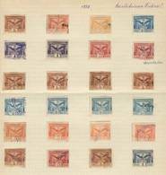 MEXICO: 24 Stamps For Federal Contribution, Year 1898, Values Up To 5P., Interesting, Topic Fauna (eagle, Snake) And Cac - Mexiko