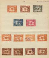 MEXICO: CONTRIBUCIÓN FEDERAL: 2 Album Pages Of Old Collection With 23 Stamps Between 1c. And $5, VF Quality! - Mexiko
