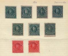 MEXICO: 58 Stamps For Documents, Year 1890, Interesting. Fine General Quality (some Can Have Minor Faults),  Mounted Mor - Mexiko