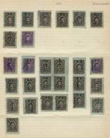 MEXICO: 69 Stamps For Documents, Year 1891, Interesting. Fine General Quality (some Can Have Minor Faults),  Mounted Mor - Mexiko