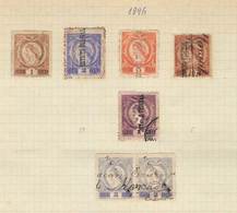 MEXICO: 38 Stamps For Documents, Years 1896 To 1897, Interesting. Fine General Quality (some Can Have Minor Defects),  M - Mexiko