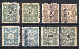 MEXICO: PRECIOUS METALS: Year 1904, 8 Stamps Between 10c. And $100, Fine General Quality, Rare! - Mexique