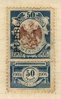 MEXICO: RENTA INTERIOR: Year 1905, Album Page Of An Old Collection With 26 Stamps, Between 1c. And $50, Fine General Qua - Mexiko