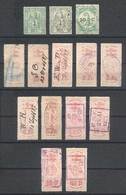 SWITZERLAND: BASEL: 14 Old Revenue Stamps, Fine General Quality (some With Minor Defects On Reverse). - Fiscaux