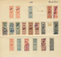 URUGUAY: CONSULAR SERVICE: Years 1896 And 1905, Collection On Album Page, With 19 Very Interesting Stamps, Fine General  - Uruguay