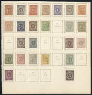 URUGUAY: DOCUMENTS: Year 1875, 23 Values Of The Set, Including Some Very Rare Values: 1.75P, 3.50P, 4.50P, 9 To 15P, 20P - Uruguay